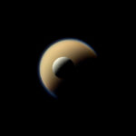 Moons Titan and Rhea