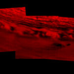 Infrared Image of Cassini's Impact Site